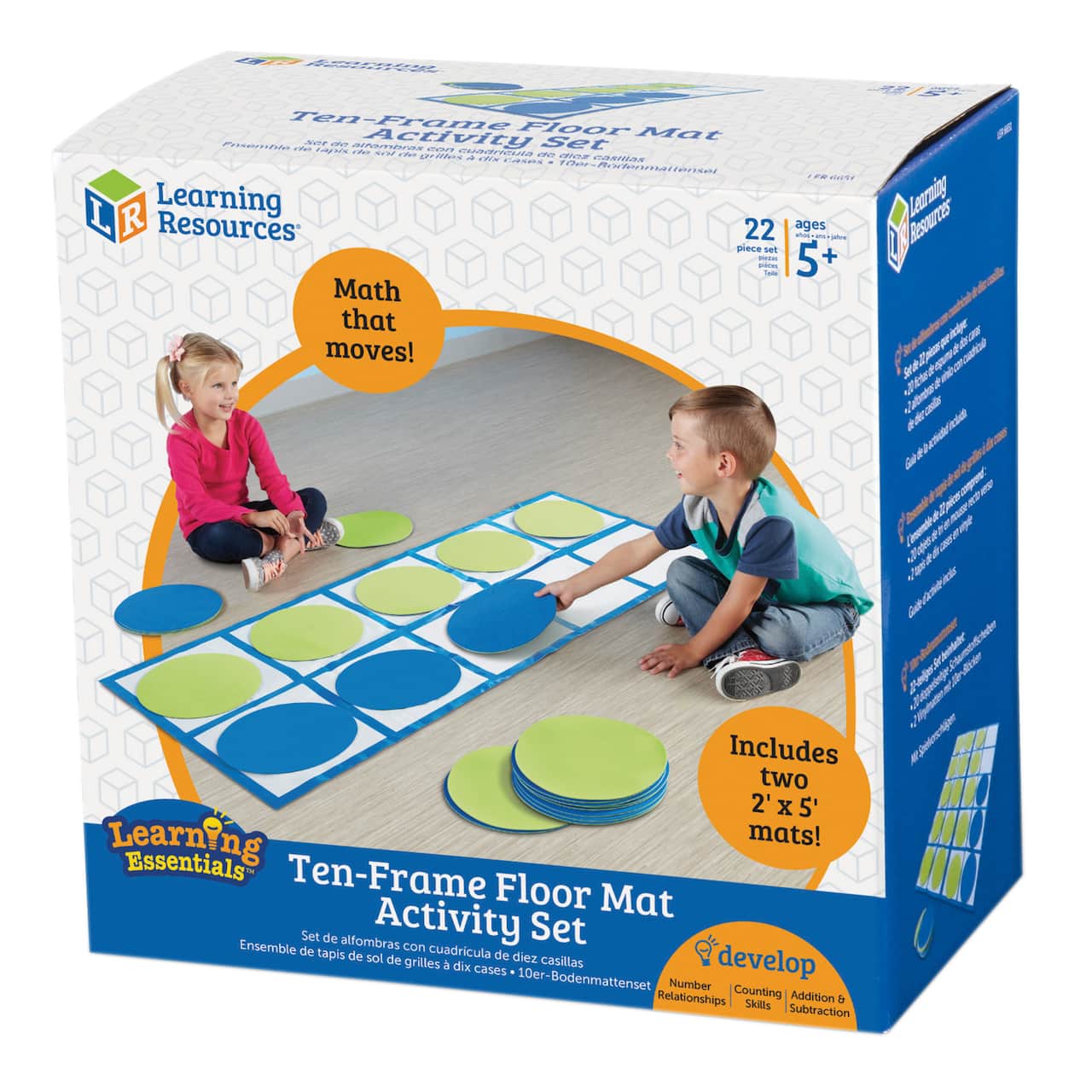 Learning Essentials™ Ten-Frame Floor Mat Activity Set